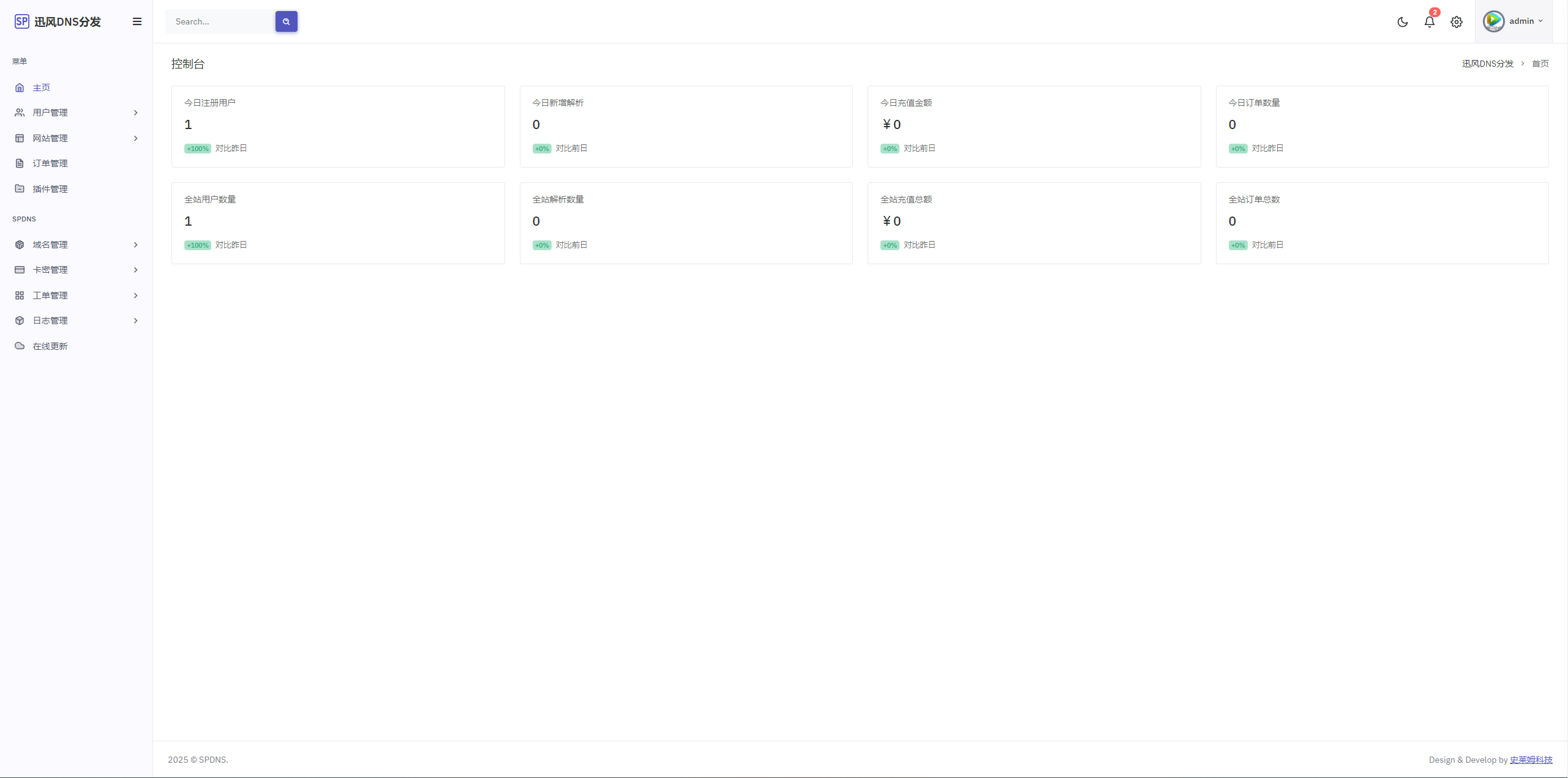 迅风二级域名分发系统源码最新开心版-夜猫资源俱乐部