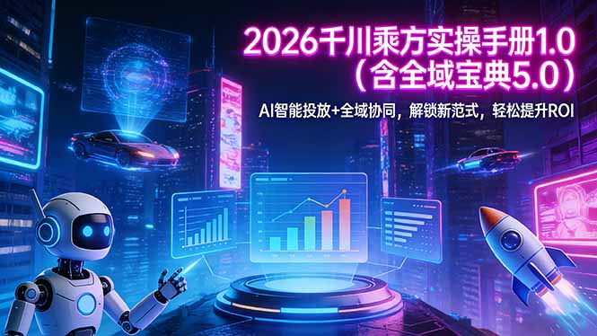 2026 千川乘方实操手册 1.0(含全域宝典 5.0-夜猫资源俱乐部