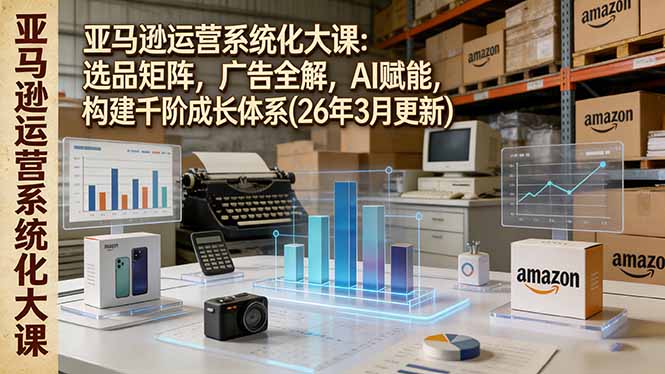 亚马逊运营系统化大课：选品矩阵，广告全解，AI赋能，构建千阶成长体系(26年3月更新-夜猫资源俱乐部