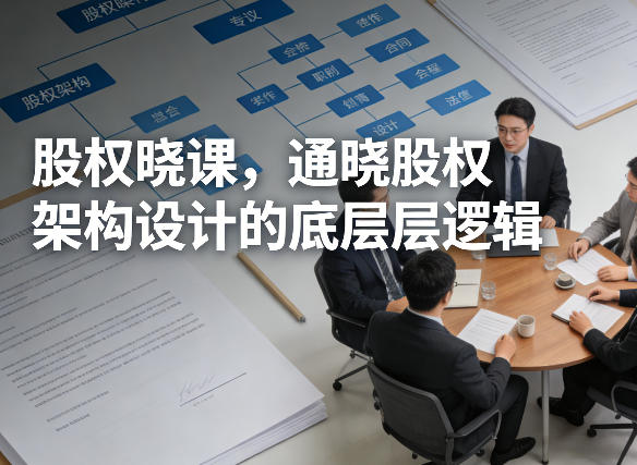 股权晓课,通晓股权架构设计的底层逻辑-夜猫资源俱乐部