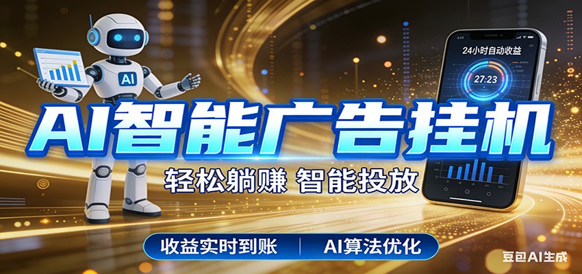 智能广告挂机新时代,利用碎片化时间实现稳定被动收益,AI帮你持续盈利-夜猫资源俱乐部
