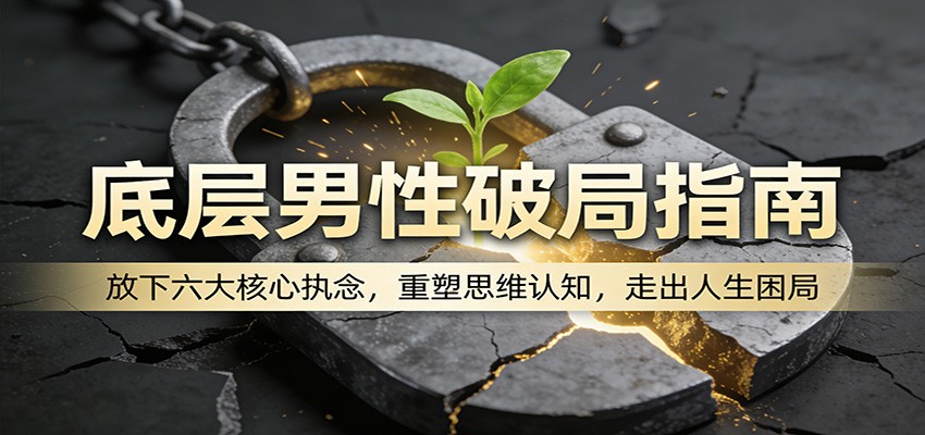 底层男性破局指南：放下六大核心执念，重塑思维认知，走出人生困局-夜猫资源俱乐部