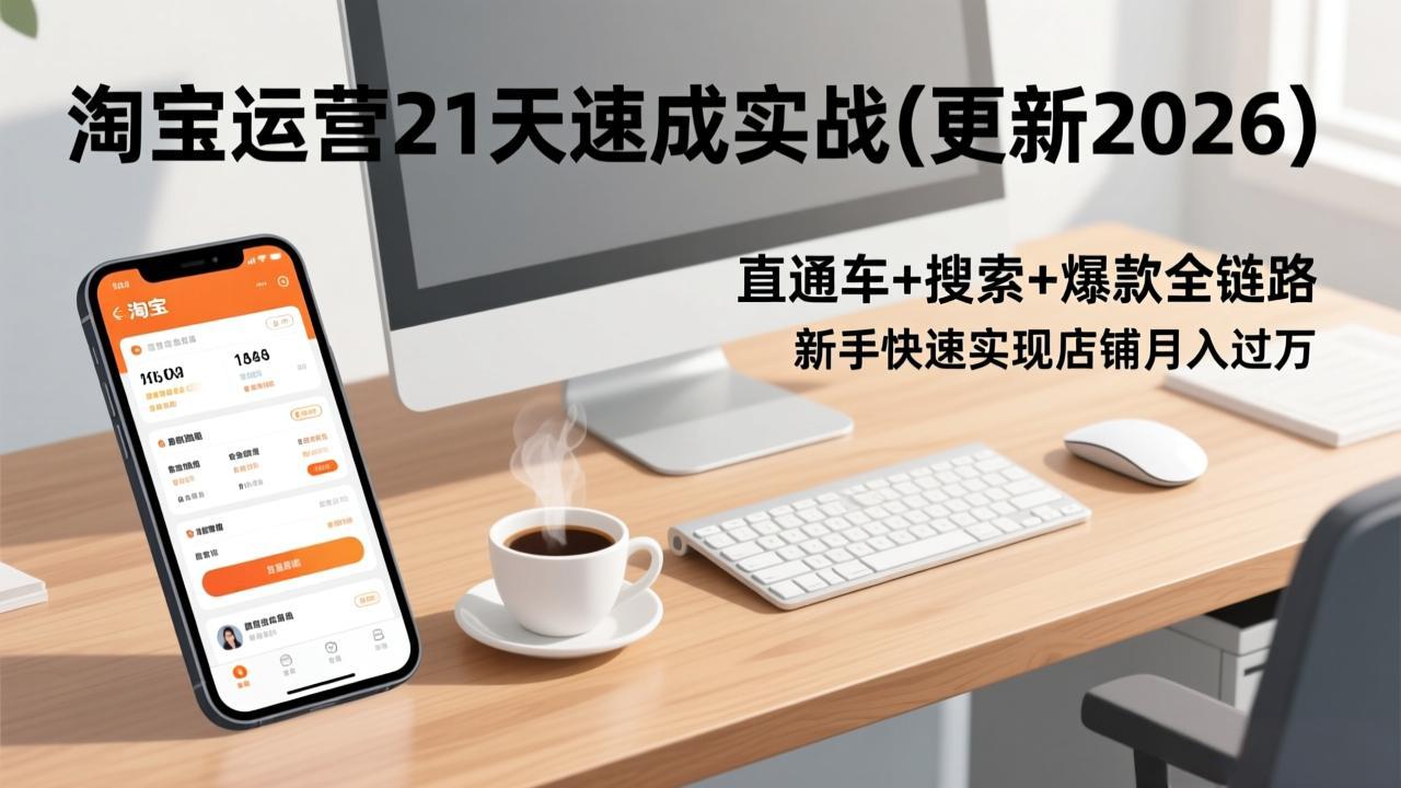 淘宝运营21天速成实战(更新3月-夜猫资源俱乐部