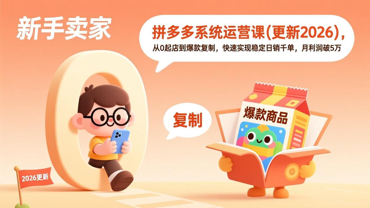 拼多多系统运营课(更新3月-夜猫资源俱乐部