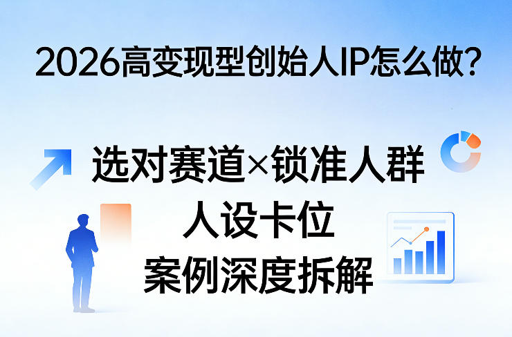 2026高变现型创始人IP怎么做？选对赛道×锁准人群×人设卡位×案例深度拆解-夜猫资源俱乐部
