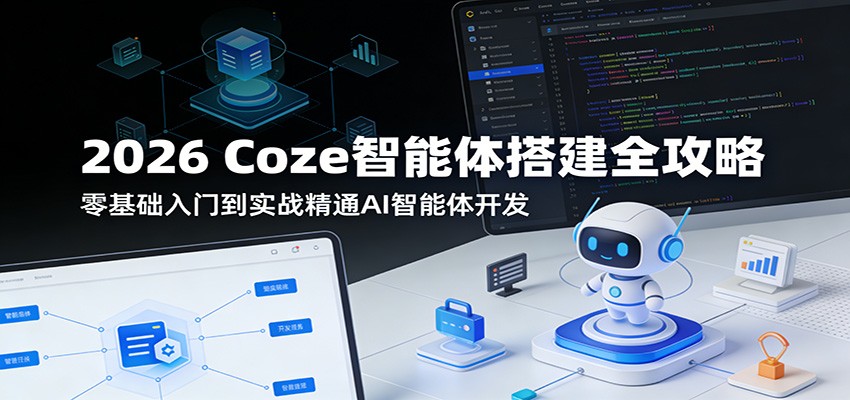 2026 Coze智能体搭建全攻略：零基础入门到实战精通AI智能体开发-夜猫资源俱乐部