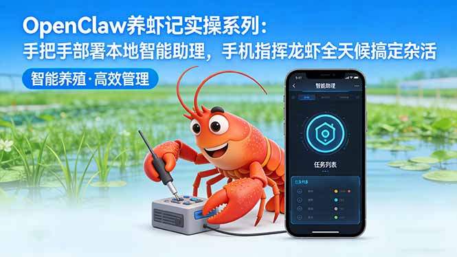 OpenClaw养虾记实操系列-更新：手把手部署本地智能助理，手机指挥龙虾全天候搞定杂活-夜猫资源俱乐部