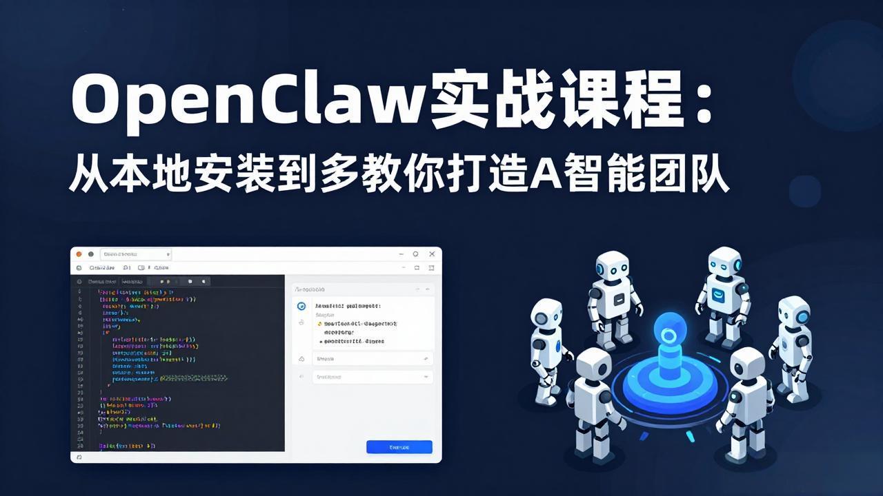 OpenClaw实战课程：从本地安装到多Agent协同，手把手教你打造AI智能团队-夜猫资源俱乐部