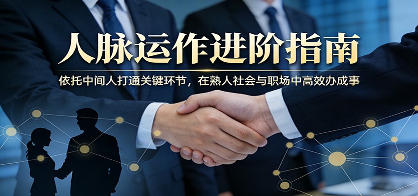 付费文章:人脉运作进阶指南,依托中间人打通关键环节,在熟人社会与职场中高效办成事-夜猫资源俱乐部