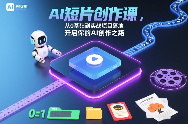 AI短片创作课，从0基础到实战项目落地，开启你的AI创作之路(更新0411)-夜猫资源俱乐部