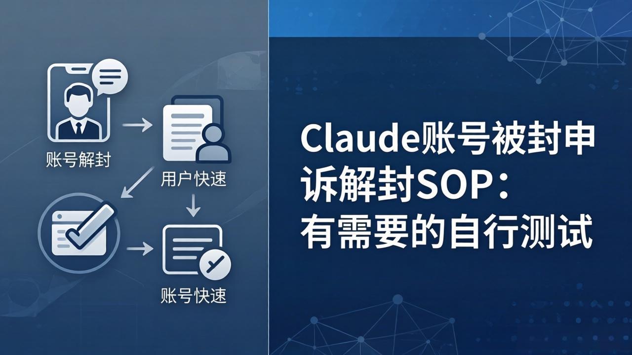 Claude账号被封申诉解封SOP：有需要的自行测试-夜猫资源俱乐部